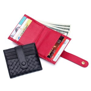 ミニ ウォレット メンズ 小さめ 財布 高校生 男子 編み込み カード収納 薄い 財布