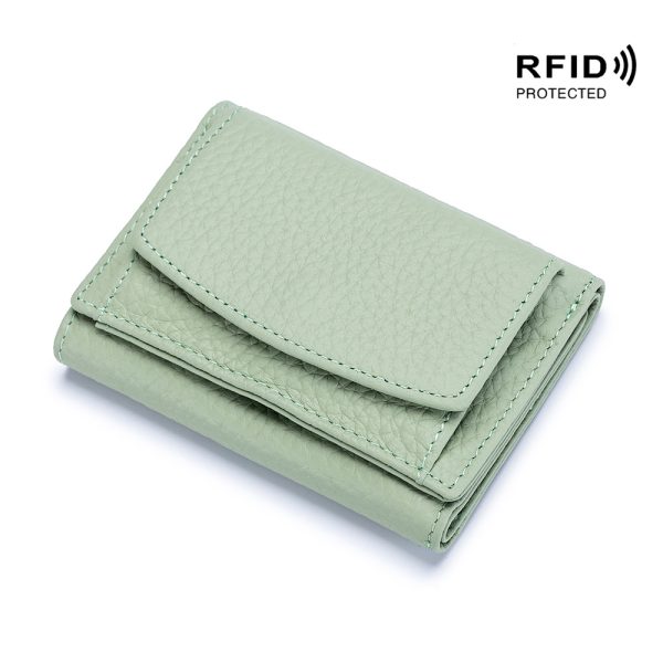 ミニ財布 ブランド 小さい 財布 ミニ ウォレット 三 つ折り レディース 人気 カーフレザー財布 - 画像 (4)