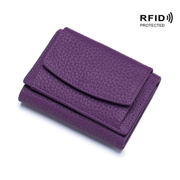 ミニ財布 ブランド 小さい 財布 ミニ ウォレット 三 つ折り レディース 人気 カーフレザー財布 - 画像 (9)