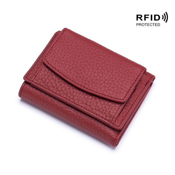 ミニ財布 ブランド 小さい 財布 ミニ ウォレット 三 つ折り レディース 人気 カーフレザー財布 - 画像 (8)