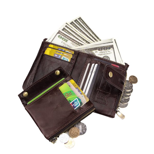 メンズ 財布 30代 40代 大 容量 財布 牛革 ウォレット チェーン 財布 rfid スキミング防止