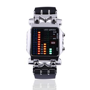 バイナス led 腕時計 メンズ スポーツウォッチ デジタル 時計 おしゃれ 多機能