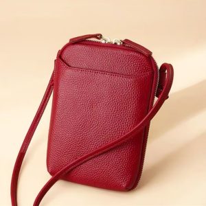 スマホショルダー 本革 スマホポーチ 革 ミニ ショルダー ポシェット ショルダー バッグ 縦 型 ミニ ショルダー バッグ かわいい ミニ バッグ 財布 代わり