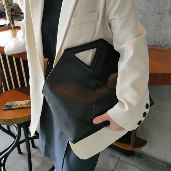 本革 トートバッグ 40 代 女性 通勤 バッグ トート バッグ おしゃれ パソコン が 入る トート バッグ 巾着 付き バッグ ショルダー バッグ 仕事 用 トート バッグ 大 容量 韓国 編み風 - 画像 (12)