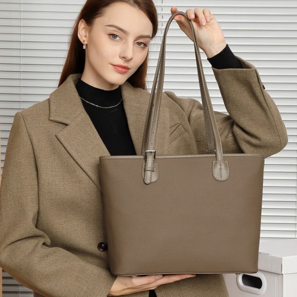 本 革 トート バッグ レディース トート バッグ レディース 人気 40 代 ビジネス トート バッグ 通勤 バッグ 女性 軽い a4 革 の 手提げ バッグ 大人 バッグ レディース 人気 - 画像 (2)
