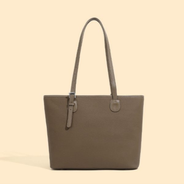 本 革 トート バッグ レディース トート バッグ レディース 人気 40 代 ビジネス トート バッグ 通勤 バッグ 女性 軽い a4 革 の 手提げ バッグ 大人 バッグ レディース 人気 - 画像 (8)