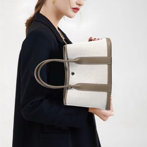 ガーデン パーティー バッグ キャンバス トート レザー ハンドル トート バッグ レディース 人気 40 代 キャンバス トート 2way 本 革 バッグ 可愛い ハンドバッグ 安い かわいい 定番 トート バッグ
