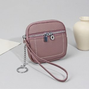 本 革 コイン ケース 小銭入れ レザー キー ケース コイン ケース ミニ 財布 レディース 40 代 マルチ ポーチ ミニ キーリング 付き コイン ケース 小物 入れ 小さめ コインケース 本 革 ミニ 財布 小銭 入れ カード も 入る