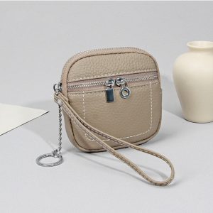 本 革 コイン ケース 小銭入れ レザー キー ケース コイン ケース ミニ 財布 レディース 40 代 マルチ ポーチ ミニ キーリング 付き コイン ケース 小物 入れ 小さめ コインケース 本 革 ミニ 財布 小銭 入れ カード も 入る