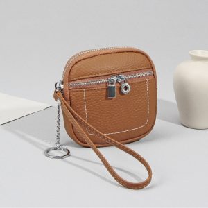 本 革 コイン ケース 小銭入れ レザー キー ケース コイン ケース ミニ 財布 レディース 40 代 マルチ ポーチ ミニ キーリング 付き コイン ケース 小物 入れ 小さめ コインケース 本 革 ミニ 財布 小銭 入れ カード も 入る