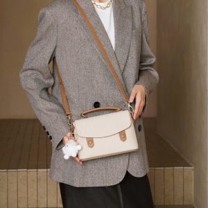 ショルダー バッグ 革 かわいい ショルダーバッグ ぬいぐるみ チャーム 大人 可愛い ショルダー バッグ ちょっとした お出かけ バッグ 女性 バッグ プレゼントカジュアル カバン