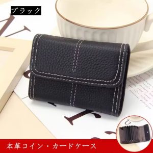 カード ホルダー 女性用 本革 カード ケース アコーディオン カードケース 小銭入れ 革 本革 コインケース 名刺 ケース 牛革 カード入れ 名刺入れ 大 容量