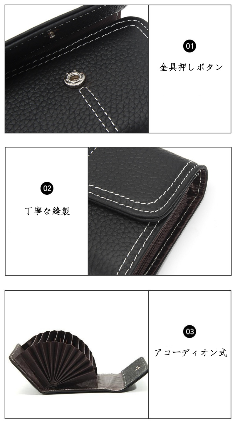 カード ホルダー 女性用 本革 カード ケース アコーディオン カードケース 小銭入れ 革 本革 コインケース 名刺 ケース 牛革 カード入れ 名刺入れ 大 容量