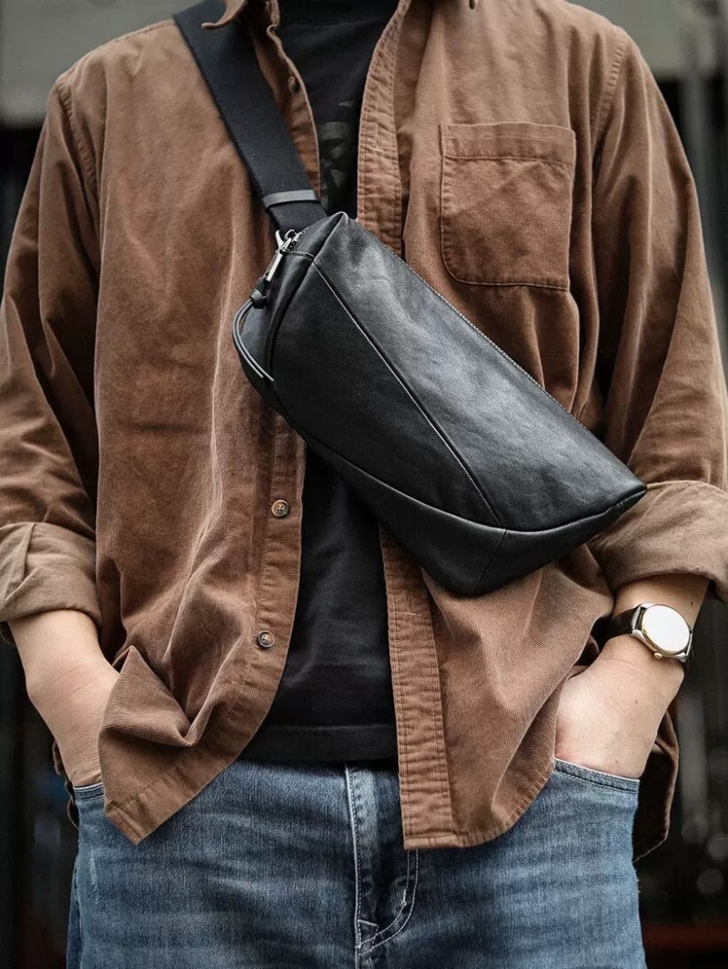 ボディ バッグ 本 革 ワン ショルダー バッグ メンズ 本 革 ウエスト ポーチ メンズ レザー クロス ボディ バッグ レザー サコッシュ メンズ バッグ 流行り 男性 バッグ 人気 普段使い
