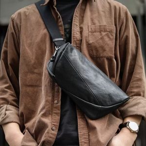 ボディ バッグ 本 革 ワン ショルダー バッグ メンズ 本 革 ウエスト ポーチ メンズ レザー クロス ボディ バッグ レザー サコッシュ メンズ バッグ 流行り 男性 バッグ 人気 普段使い
