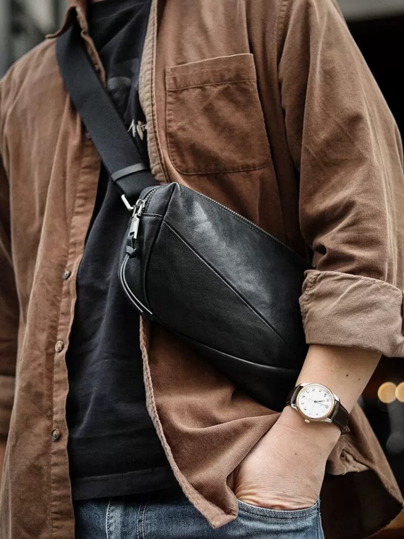 ボディ バッグ 本 革 ワン ショルダー バッグ メンズ 本 革 ウエスト ポーチ メンズ レザー クロス ボディ バッグ レザー サコッシュ メンズ バッグ 流行り 男性 バッグ 人気 普段使い