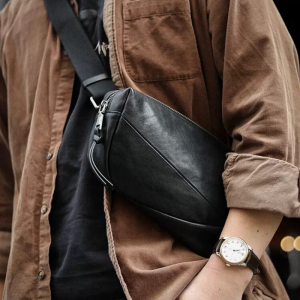 Alternative view of ボディ バッグ 本 革 ワン ショルダー バッグ メンズ 本 革 ウエスト ポーチ メンズ レザー クロス ボディ バッグ レザー サコッシュ メンズ バッグ 流行り 男性 バッグ 人気 普段使い