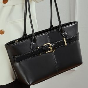 本革 トート バッグ ブラック フォーマル バッグ 通勤 バッグ 女性 40代 A4対応 肩掛け トートバッグ 通勤カバン レディース トートバッグ レディース 軽い