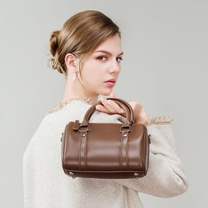 Alternative view of ハンドバッグ トートバッグ レディース 3way ショルダーバッグ ミニ ボストンバッグ 本革 ショルダーバッグ ボストンバッグ 小さめ 本革 カバン カジュアル カバン