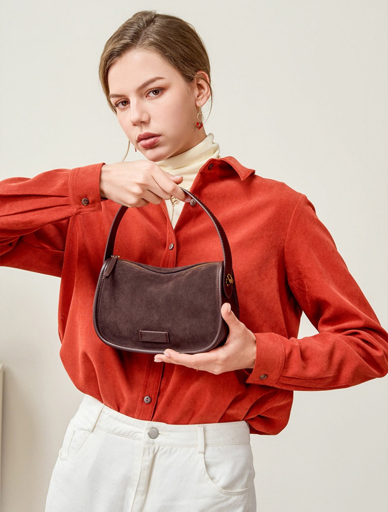 スエード ショルダー バッグ 本 革 ミニ ショルダー バッグ レディース 枕 型 ショルダー バッグ 可愛い ハンドバッグ ミニ ショルダーバッグ 大人 可愛い 冬 バッグ カジュアル カバン レディース