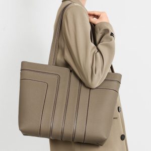 Alternative view of 本 革 トート バッグ おしゃれ レディース トート バッグ 人気 肩掛け バック レディース 通勤 バッグ 女性 レディース ビジネス バッグ a4 キャリア ウーマン バッグ