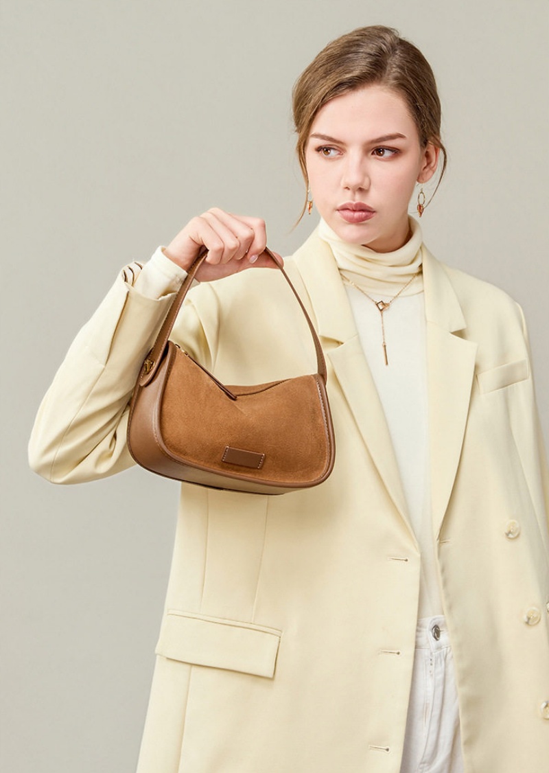 スエード ショルダー バッグ 本 革 ミニ ショルダー バッグ レディース 枕 型 ショルダー バッグ 可愛い ハンドバッグ ミニ ショルダーバッグ 大人 可愛い 冬 バッグ カジュアル カバン レディース