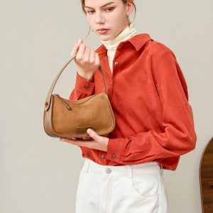 スエード ショルダー バッグ 本 革 ミニ ショルダー バッグ レディース 枕 型 ショルダー バッグ 可愛い ハンドバッグ ミニ ショルダーバッグ 大人 可愛い 冬 バッグ カジュアル カバン レディース