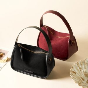 スエード ショルダー バッグ 本 革 ミニ ショルダー バッグ レディース 枕 型 ショルダー バッグ 可愛い ハンドバッグ ミニ ショルダーバッグ 大人 可愛い 冬 バッグ カジュアル カバン レディース