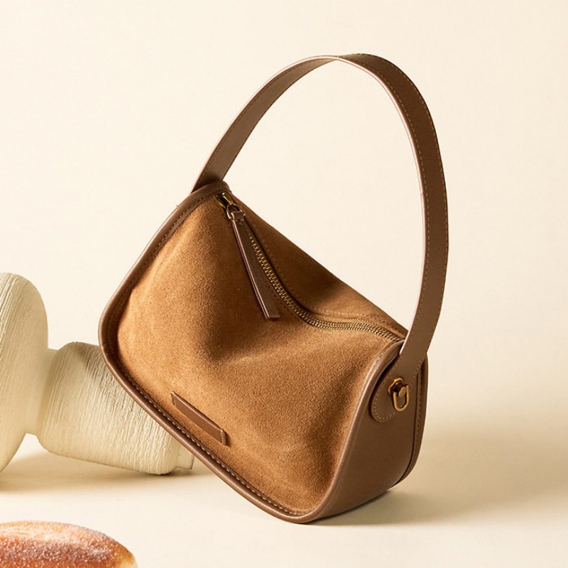 スエード ショルダー バッグ 本 革 ミニ ショルダー バッグ レディース 枕 型 ショルダー バッグ 可愛い ハンドバッグ ミニ ショルダーバッグ 大人 可愛い 冬 バッグ カジュアル カバン レディース