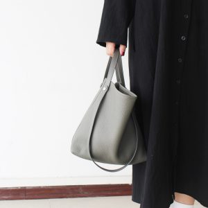 バケツ 型 トート バッグ 革 ミニポーチ 付き ショルダー バッグ 3way ショルダー バッグ レディース 女性 バッグ 人気 40 代 カジュアル 本 革 おしゃれ バッグ