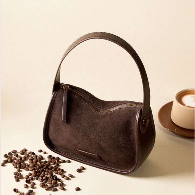 スエード ショルダー バッグ 本 革 ミニ ショルダー バッグ レディース 枕 型 ショルダー バッグ 可愛い ハンドバッグ ミニ ショルダーバッグ 大人 可愛い 冬 バッグ カジュアル カバン レディース