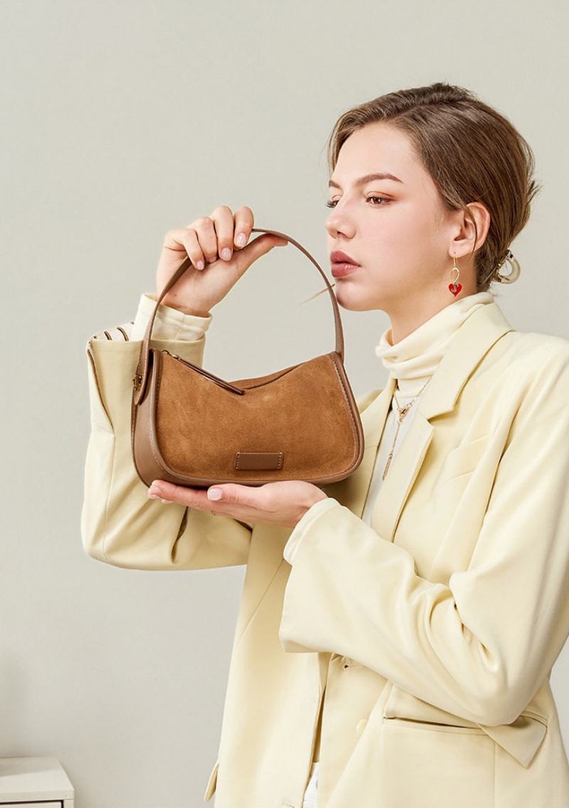 スエード ショルダー バッグ 本 革 ミニ ショルダー バッグ レディース 枕 型 ショルダー バッグ 可愛い ハンドバッグ ミニ ショルダーバッグ 大人 可愛い 冬 バッグ カジュアル カバン レディース