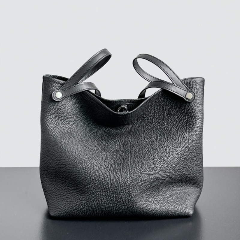 バケツ 型 トート バッグ 革 ミニポーチ 付き ショルダー バッグ 3way ショルダー バッグ レディース 女性 バッグ 人気 40 代 カジュアル 本 革 おしゃれ バッグ