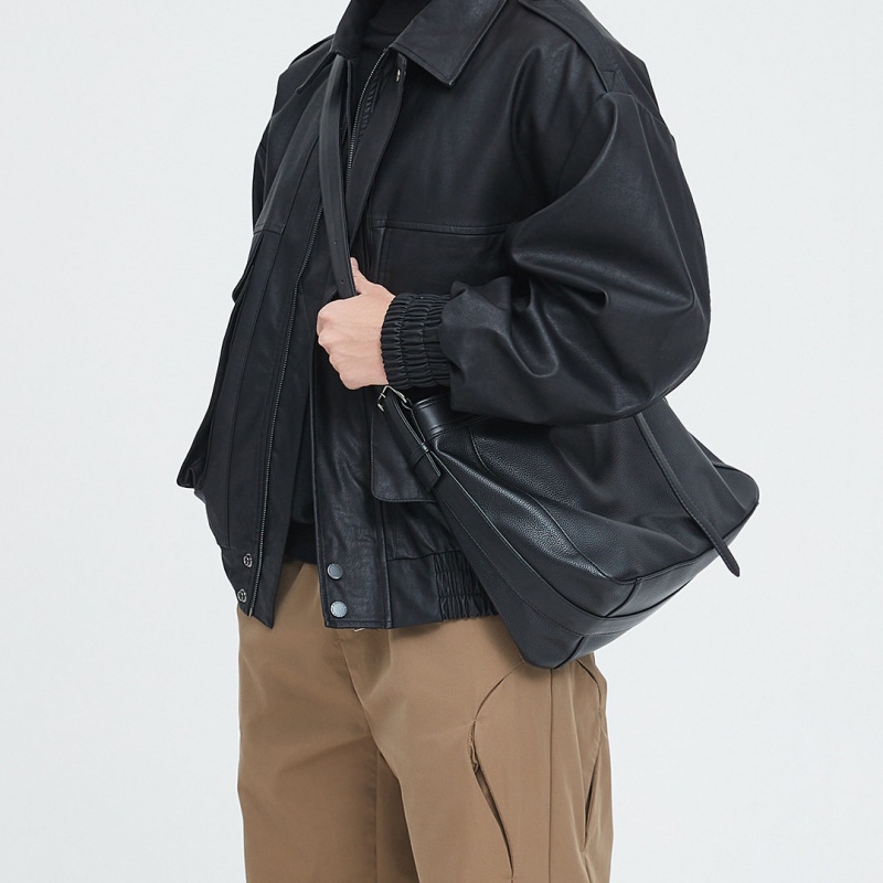 本革 ショルダーバッグ メンズ バッグ 斜 めがけ 大 容量 メンズバッグ レザー 肩掛けバッグ 黒 メッセンジャー バッグ メンズ カバン 通勤 通学 ブラック 本革 ショルダーバッグ メンズ バッグ 斜 めがけ 大 容量 メンズバッグ レザー 肩掛けバッグ 黒 メッセンジャー バッグ メンズ カバン 通勤 通学 ブラック - 画像 (2)