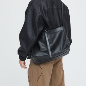 Simple Slider 本革 ショルダーバッグ メンズ バッグ 斜 めがけ 大 容量 メンズバッグ レザー 肩掛けバッグ 黒 メッセンジャー バッグ メンズ カバン 通勤 通学 ブラック