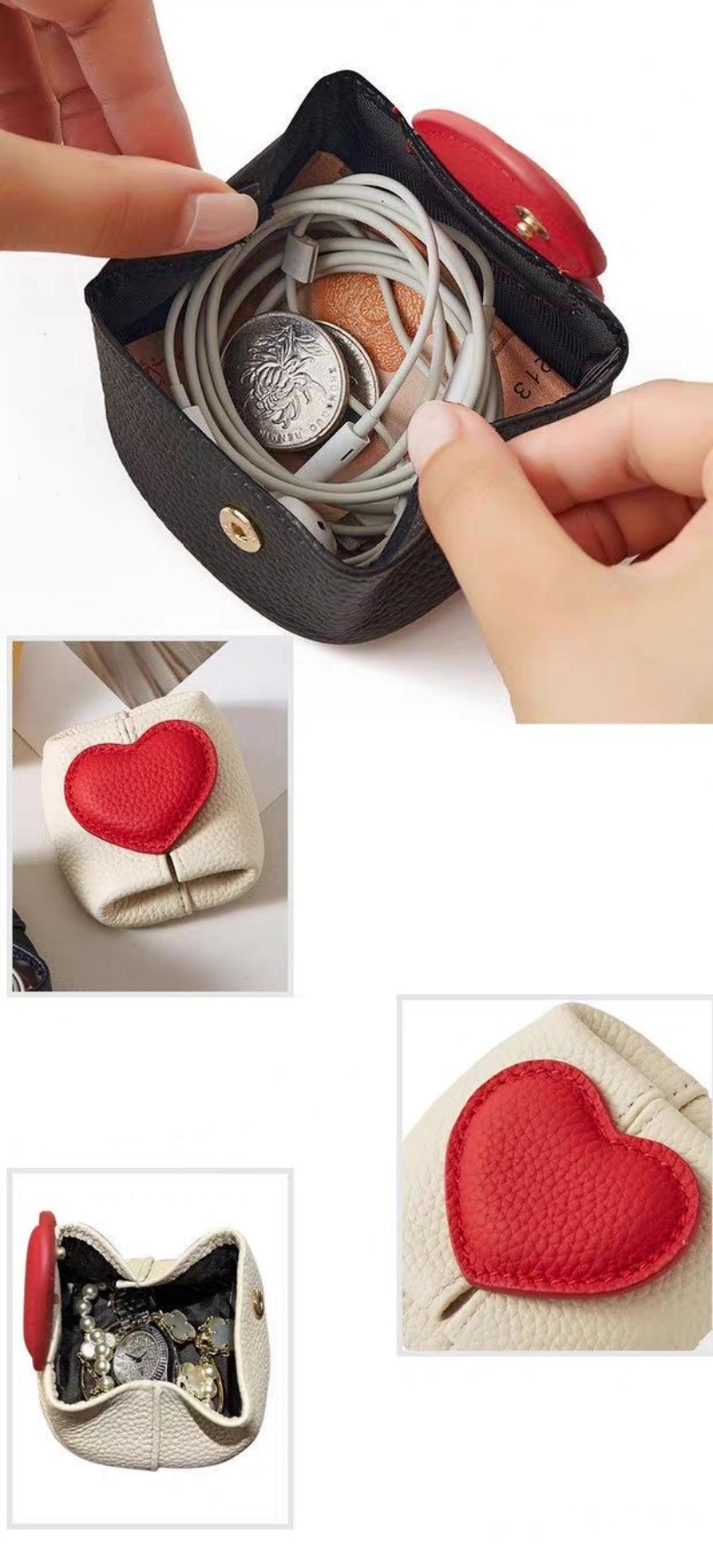 本 革 コイン ケース ミニ 小銭 入れ シュリンク レザー ミニ 財布 小物入れ レザー ミニ アクセサリー ポーチ イヤホンケース レザー 女子 プレゼント おすすめ