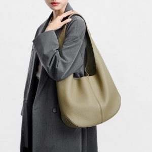 Alternative view of 本 革 ショルダー バッグ レディース ワンショルダー バッグ レディース 肩掛け カバン おしゃれ 本 革 トート バッグ 柔らかい ポーチ 付き トート ワン ハンドル バッグ 本 革