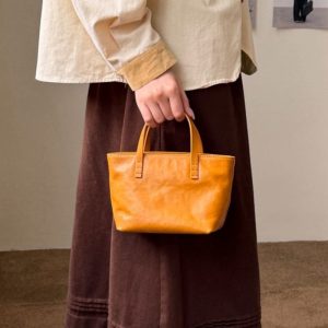 本革 ミニトートバッグ 2WAY ショルダーバッグ レディース 牛革 レディース レザーバッグ コンパクト 小さめ カバン 鞄 斜めがけ 軽量 レトロ シンプル ギフト