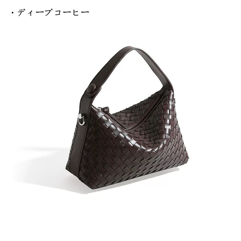 ホーボー バッグ レディース 編み 風 バッグ レディース レザー バッグ 本 革 バッグ レディース 人気 ハンドバッグ 2way 女性 バッグ 軽い もらって 嬉しい 革製品 女性