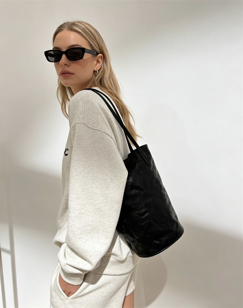 本 革 トート バッグ 縦長 ヴィンテージ バッグ ショルダー バケツ 型 ショルダー バッグ トート バッグ シンプル 肩掛け カバン レディース 母 プレゼント バッグ