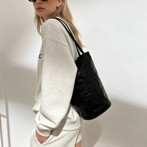 本 革 トート バッグ 縦長 ヴィンテージ バッグ ショルダー バケツ 型 ショルダー バッグ トート バッグ シンプル 肩掛け カバン レディース 母 プレゼント バッグ