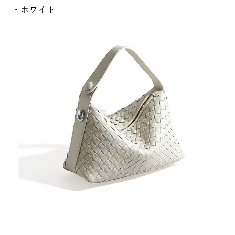 ホーボー バッグ レディース 編み 風 バッグ レディース レザー バッグ 本 革 バッグ レディース 人気 ハンドバッグ 2way 女性 バッグ 軽い もらって 嬉しい 革製品 女性