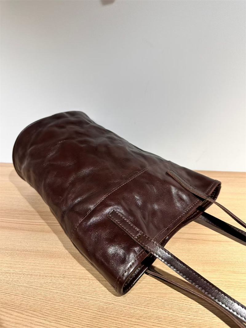 本 革 トート バッグ 縦長 ヴィンテージ バッグ ショルダー バケツ 型 ショルダー バッグ トート バッグ シンプル 肩掛け カバン レディース 母 プレゼント バッグ