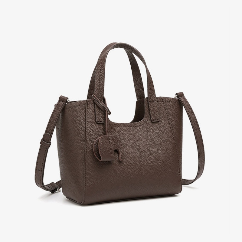 本 革 2way トート バッグ レディース バッグ ミニトート ショルダーバッグ 軽量 シュリンク レザー ハンドバッグ ショルダー バッグ 主婦 バッグ チャーム 付き 通勤 通学 お出かけ プレゼント