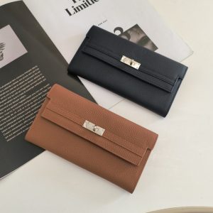 Alternative view of 本 革 長 財布 レディース 人気 レディース レザー 長 財布 レザー 二 つ折り 財布 本 革 ロング ウォレット 母 財布 プレゼント ちょっとした プレゼント