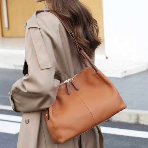 Alternative view of レディース 2way トート バッグ 本 革 2way トート バッグ ショルダー バッグ 柔らかい 革 ショルダー バッグ 斜めがけ バッグ 大人 おしゃれ 通勤 バッグ レディース ビジネス バッグ 3way 大 容量