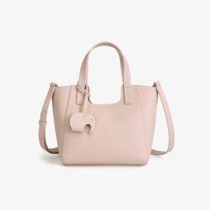 本 革 2way トート バッグ レディース バッグ ミニトート ショルダーバッグ 軽量 シュリンク レザー ハンドバッグ ショルダー バッグ 主婦 バッグ チャーム 付き 通勤 通学 お出かけ プレゼント