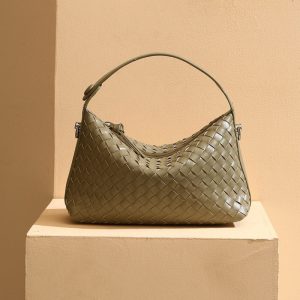 ホーボー バッグ レディース 編み 風 バッグ レディース レザー バッグ 本 革 バッグ レディース 人気 ハンドバッグ 2way 女性 バッグ 軽い もらって 嬉しい 革製品 女性