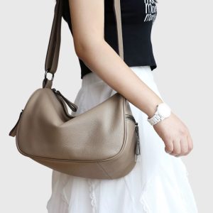 ホーボー バッグ レザー 本革 トート バッグ シュリンク レザー ショルダー バッグ 本 革 トート バッグ 柔らかい レザー ワン ショルダー バッグ レディース バッグ プレゼント