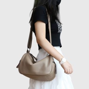 ホーボー バッグ レザー 本革 トート バッグ シュリンク レザー ショルダー バッグ 本 革 トート バッグ 柔らかい レザー ワン ショルダー バッグ レディース バッグ プレゼント